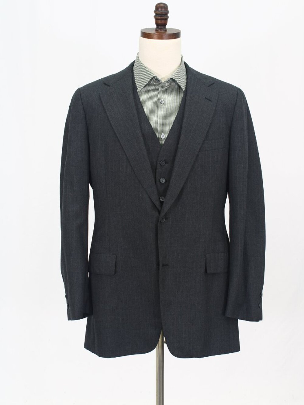 Brooks Brothers 42L Gray Blazer Sport Coat Jacket 2-Button Stripe M604